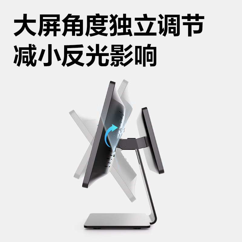 得力JM001-2雙屏收銀機(黑)(臺)