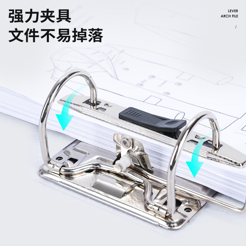 得力5480_2寸經(jīng)濟型快勞夾(藍)(個)