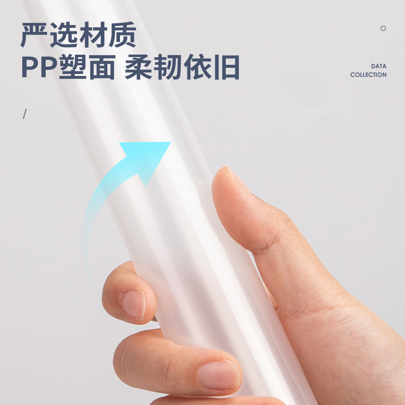 得力5531_9mm三角抽桿夾(白)(5個/包)