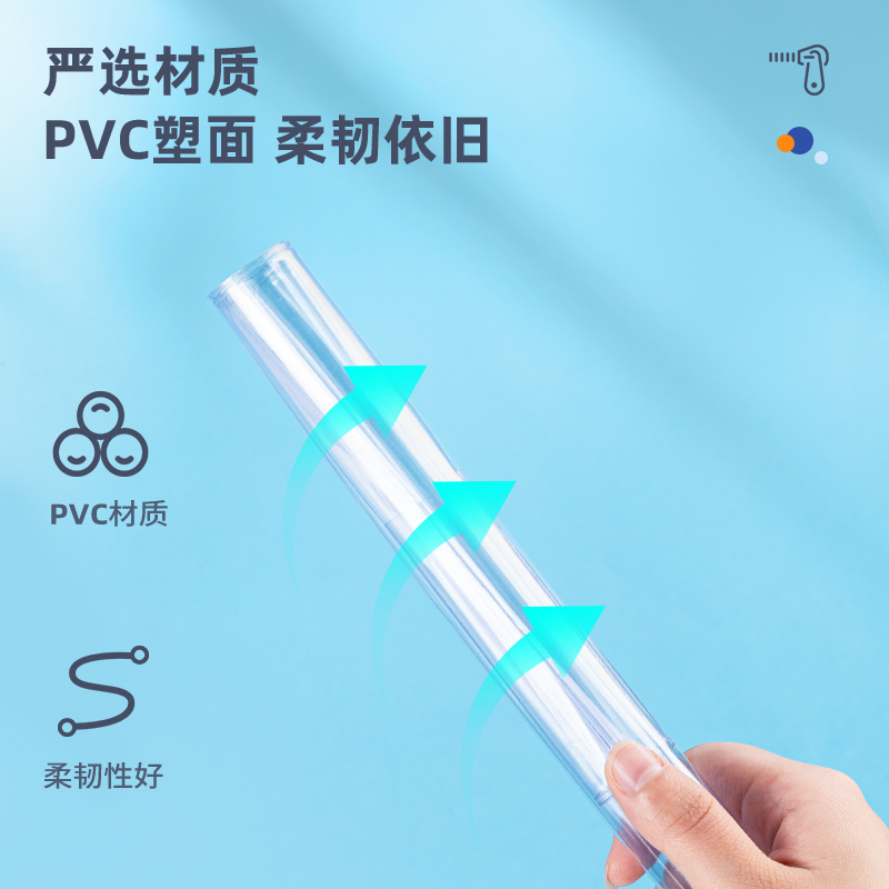 得力5675_A5_PVC拉邊袋(透明)(個(gè))