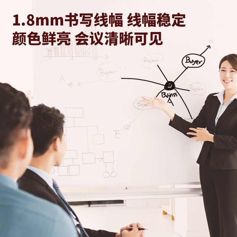 得力6811白板筆(藍)(支)