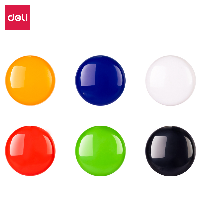 得力7824磁釘φ20mm(混)(12個/卡)