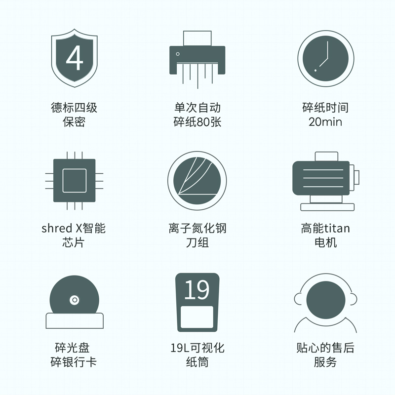 得力9926碎紙機(灰白)(臺)
