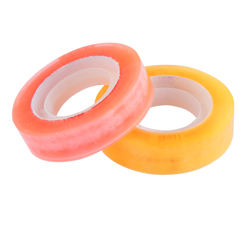 得力30023強韌型彩色文具膠帶12mm*30y*38um(混)(2卷/卡)