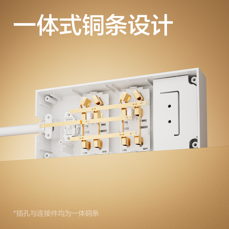 得力18281插座_2+2+3A_2米_彩盒(白)(個(gè))