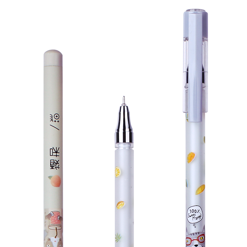 得力A413學(xué)生中性筆0.5mm全針管(黑)