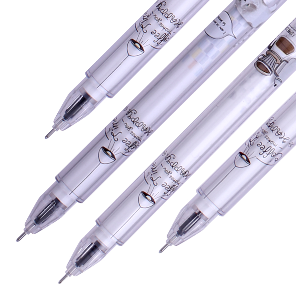得力A411中性筆0.5mm全針管(黑)