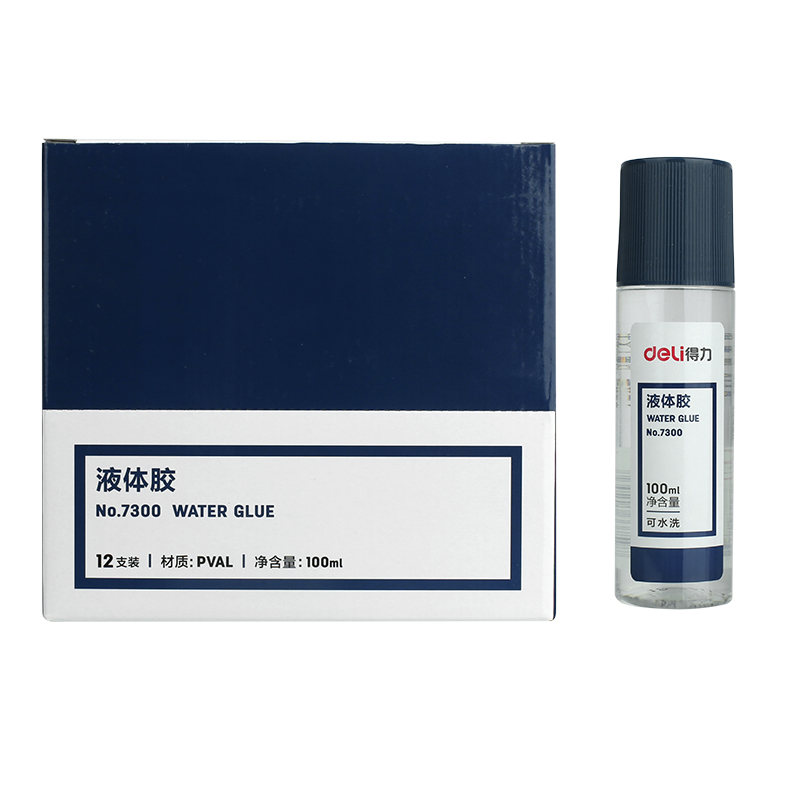 得力7300液體膠(透明)