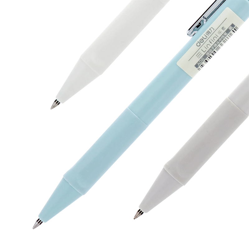 得力A06中性筆0.5mm子彈頭(黑)