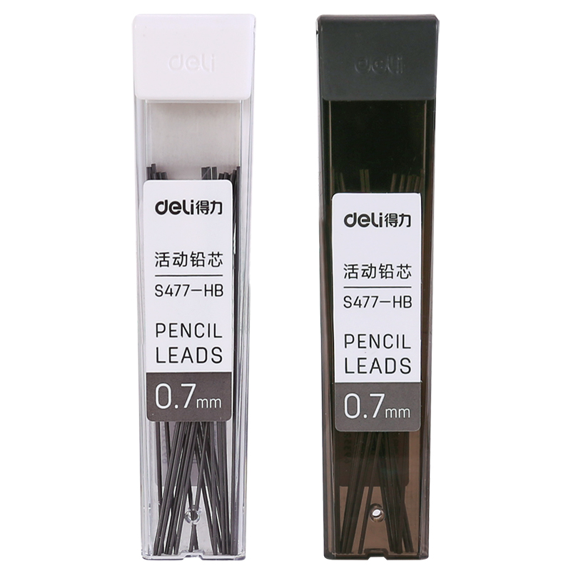 得力S477活動鉛芯HB0.7-60MM(混)(支)