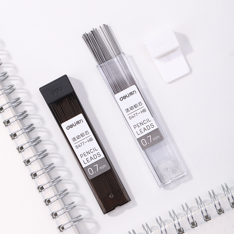 得力S477活動鉛芯HB0.7-60MM(混)(支)