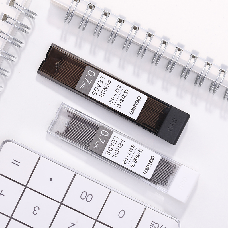 得力S477活動鉛芯HB0.7-60MM(混)(支)