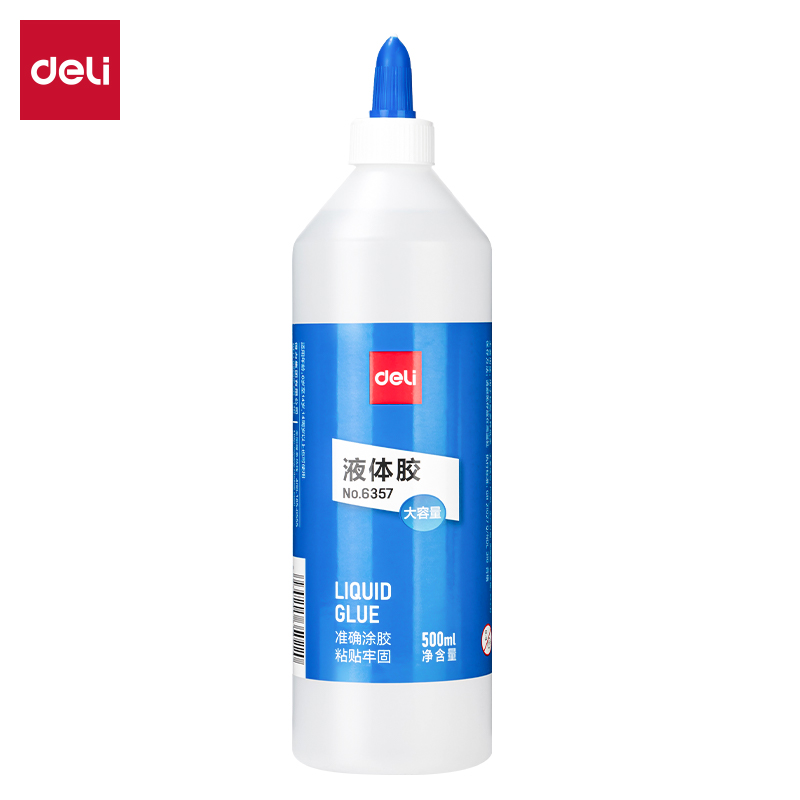 得力6357液體膠(透明)(500ml/瓶)