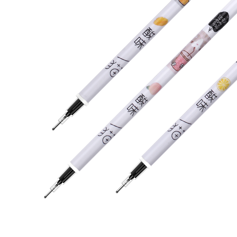 得力A773中性替芯0.38mm全針管(黑)(2支/卡)