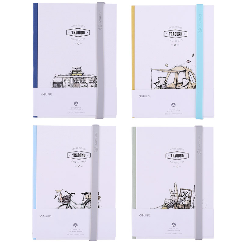 得力SZ007學(xué)生手賬-基礎(chǔ)款-32K-180mm*130mm-96張(混)
