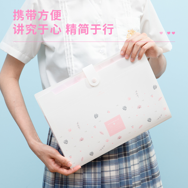 得力72363_8格風(fēng)琴包(紅)