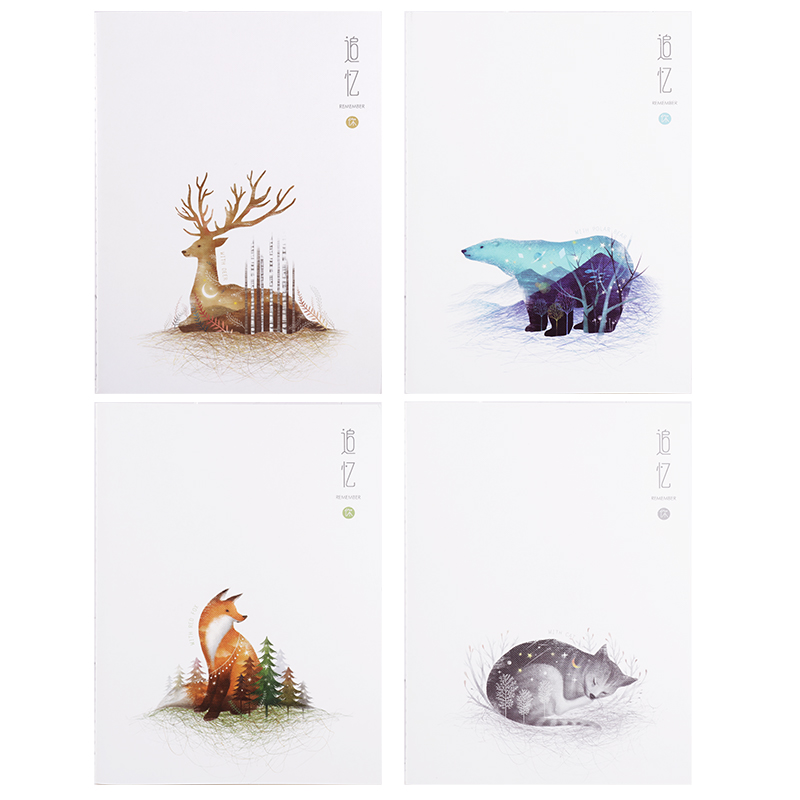 得力FB560-4縫線本(追憶)(4本/包)
