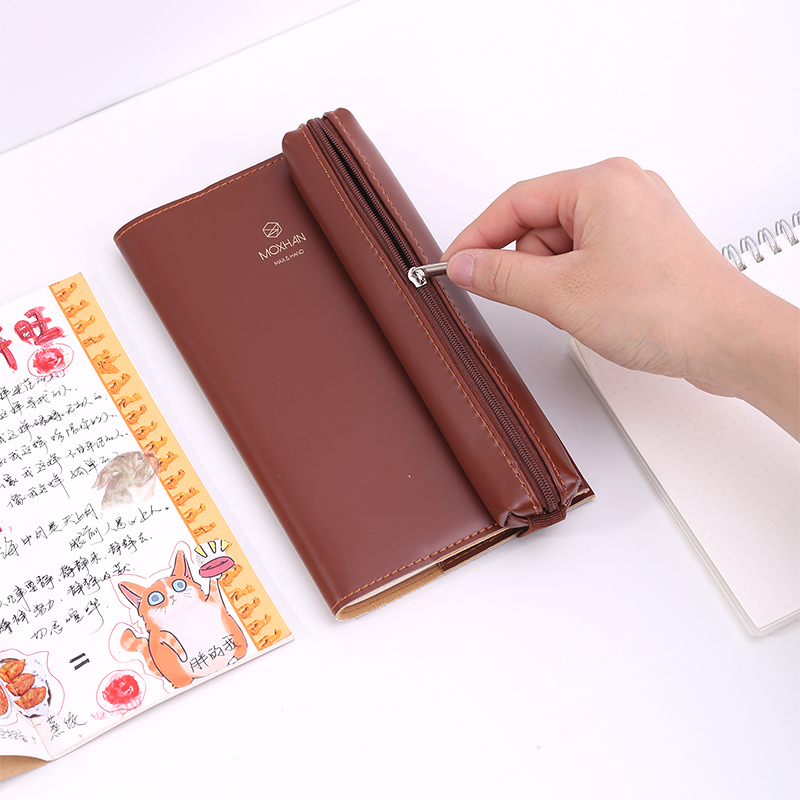 得力SZ600學(xué)生手賬專業(yè)款-48K-190mm*105mm-30張-3冊(cè)(棕)
