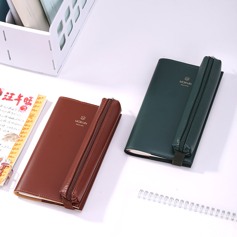 得力SZ600學(xué)生手賬專業(yè)款-48K-190mm*105mm-30張-3冊(cè)(棕)