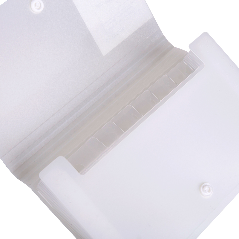 得力5561_A6_13格風(fēng)琴包(白)(個(gè))