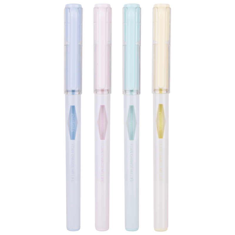 得力A447學(xué)生中性筆0.35mm全針管(黑)
