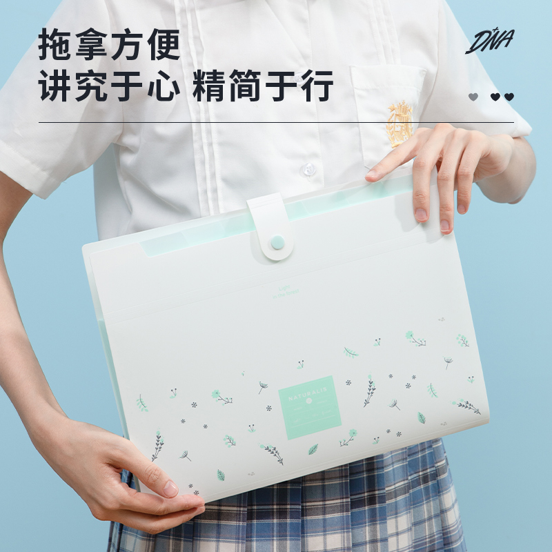 得力72363_8格風琴包(綠)