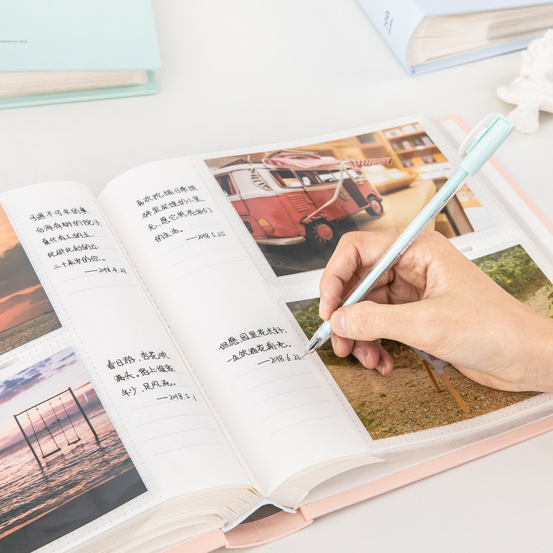 得力65354_紙芯6寸相冊(cè)(藍(lán)色)