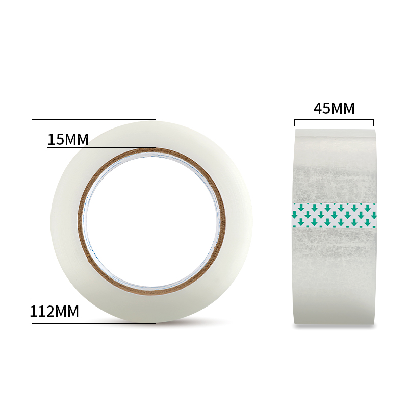 得力品冠30966封箱膠帶45mm*100m*45μm(普透)(36卷/箱)