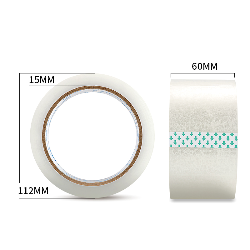 得力品冠30969封箱膠帶60mm*100m*45μm(普透)(30卷/箱)