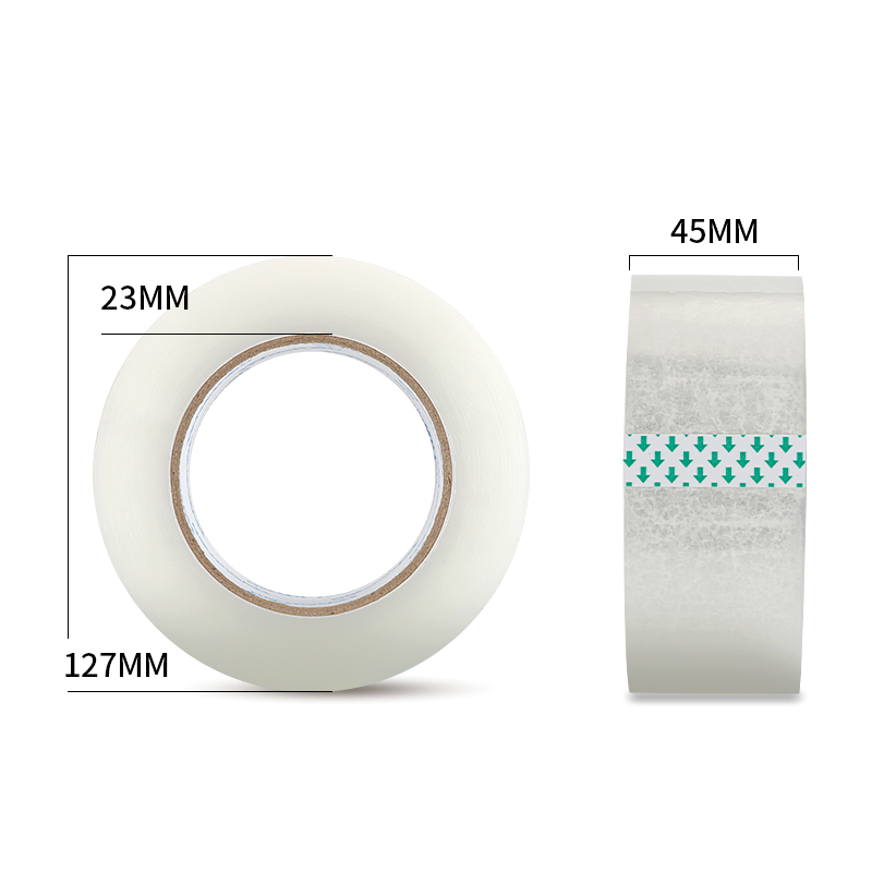 得力品冠30967封箱膠帶45mm*150m*45μm(普透)(36卷/箱)