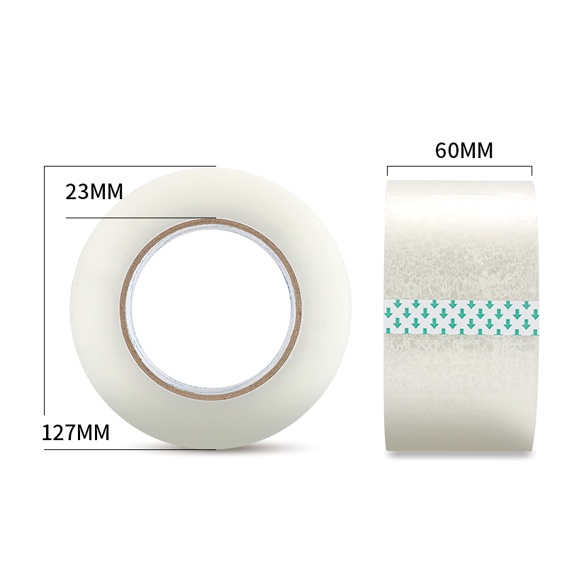 得力品冠30970封箱膠帶60mm*150m*45μm(普透)(30卷/箱)