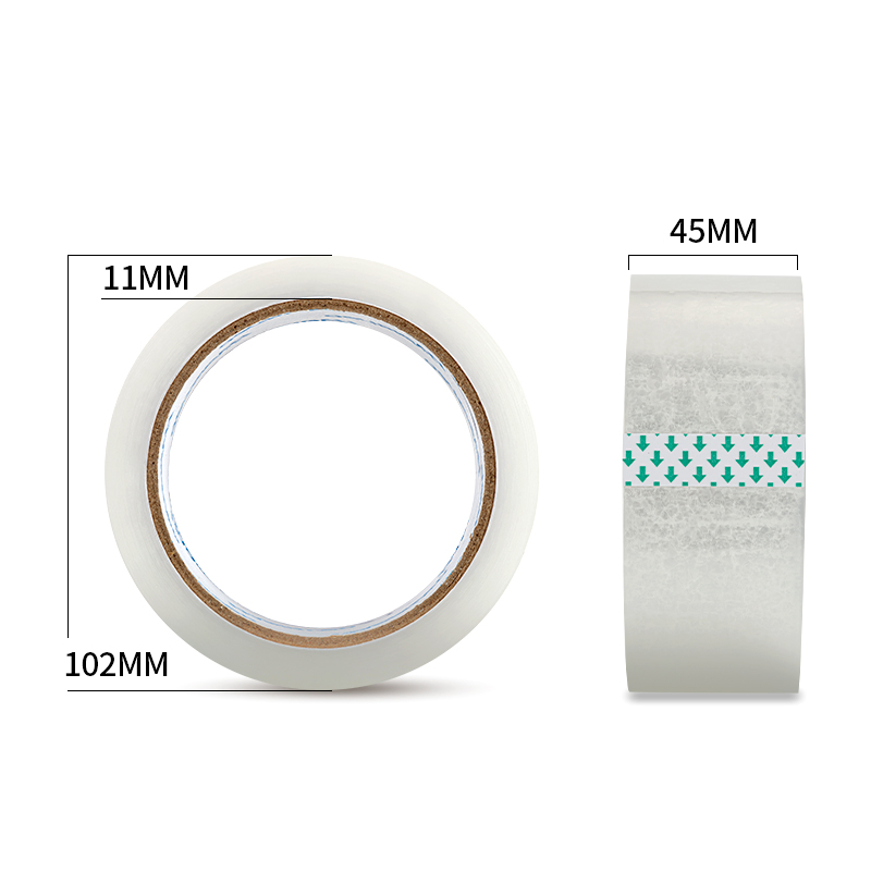 得力品冠30985封箱膠帶45mm*60m*50μm(普透)(36卷/箱)