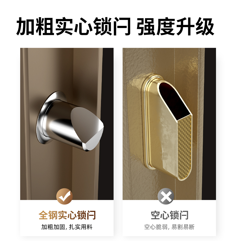 得力AE625指紋密碼保管箱H1200(金色)(臺)