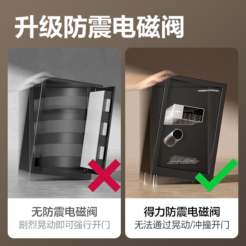 得力AE611電子密碼保管箱H600(黑色)(臺)