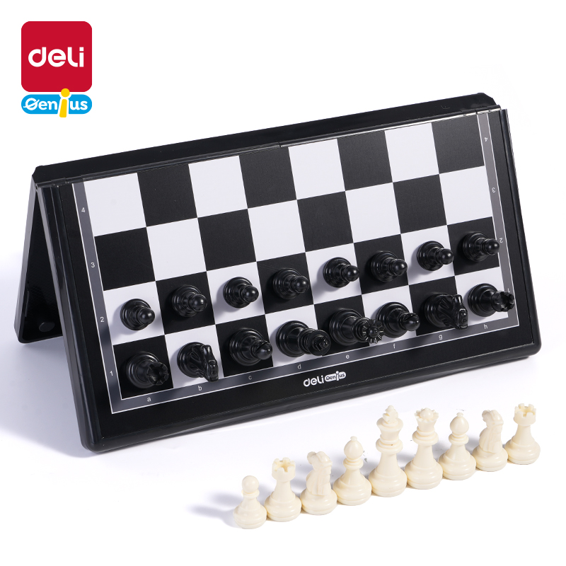 得力YW110-G中號磁石國際象棋(混)(盒)