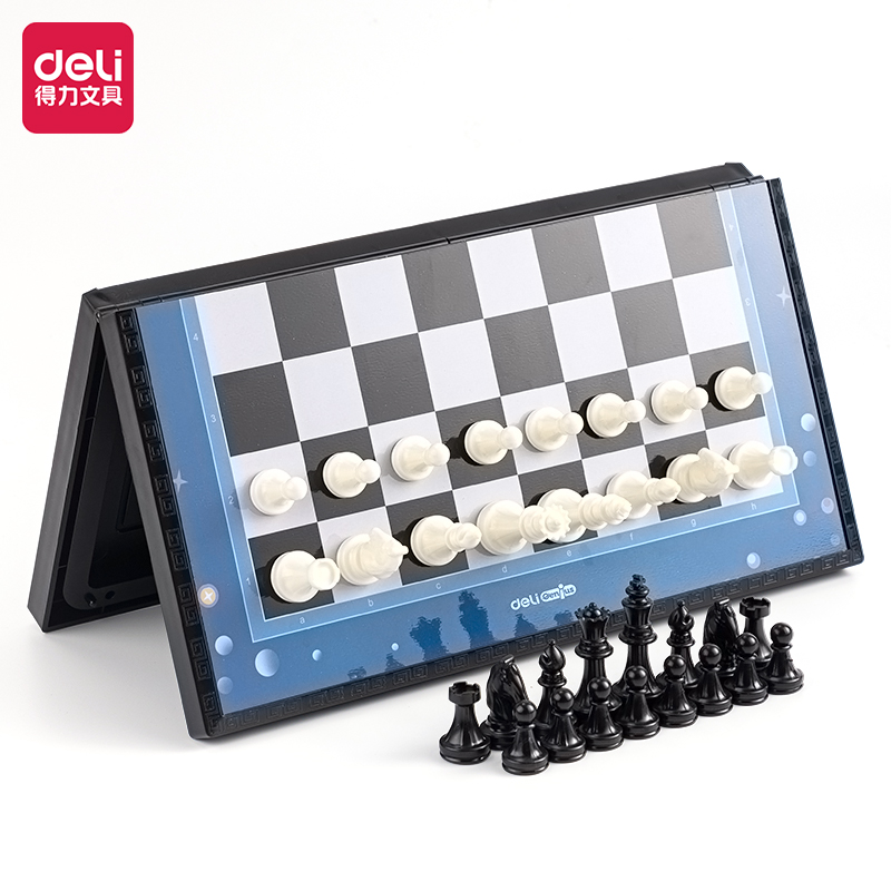 得力YW110-G中號磁石國際象棋(混)(盒)