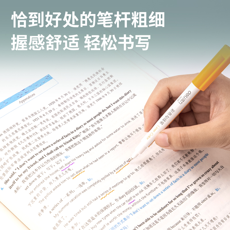 得力SK120-12彩色勾線筆(混)(套)