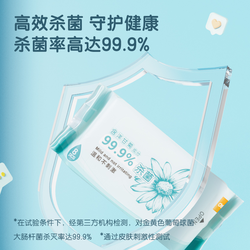 得力LQ109衛(wèi)生濕巾(白色)(8包/提)
