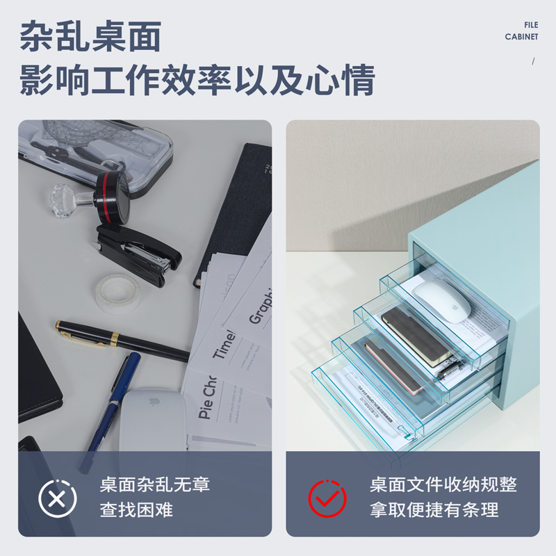 得力PB100文件柜(藍色)(個)