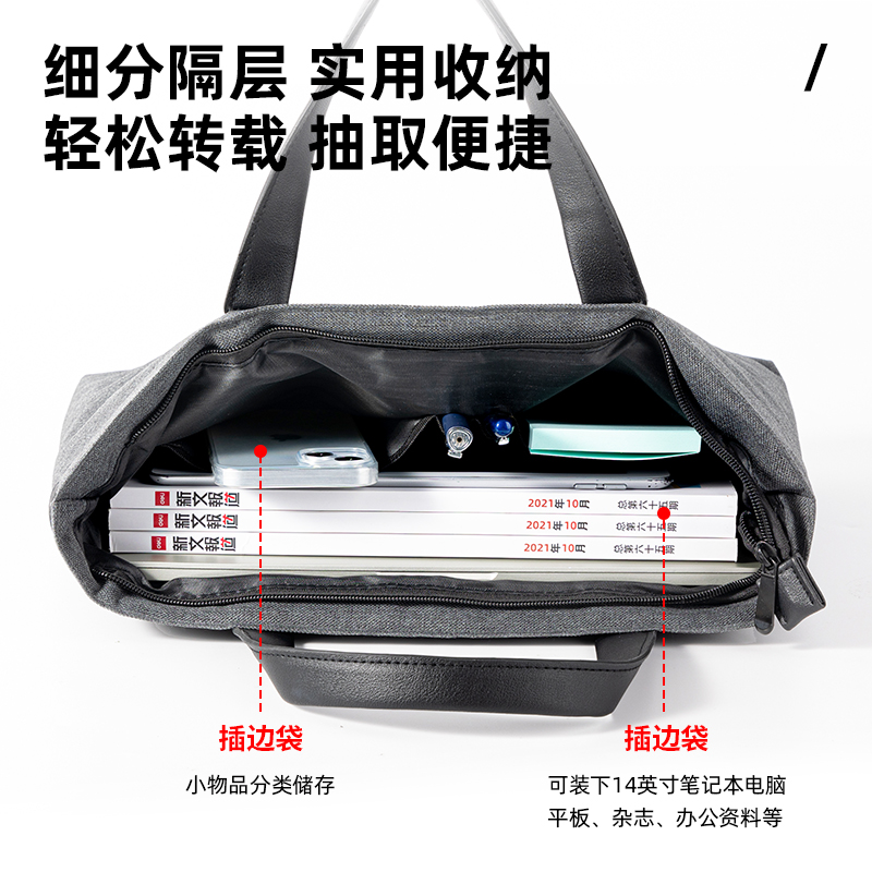 得力BG108風(fēng)尚版5590灰色公文包(灰)(個(gè))