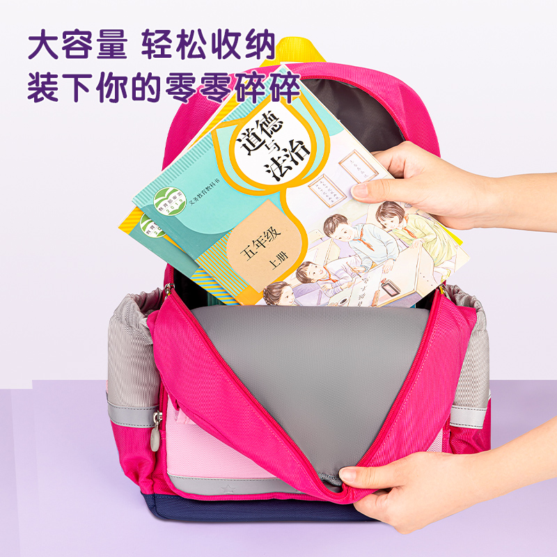 得力BB105夢樂款簡約2210系列藍學生書包(藍)(個)