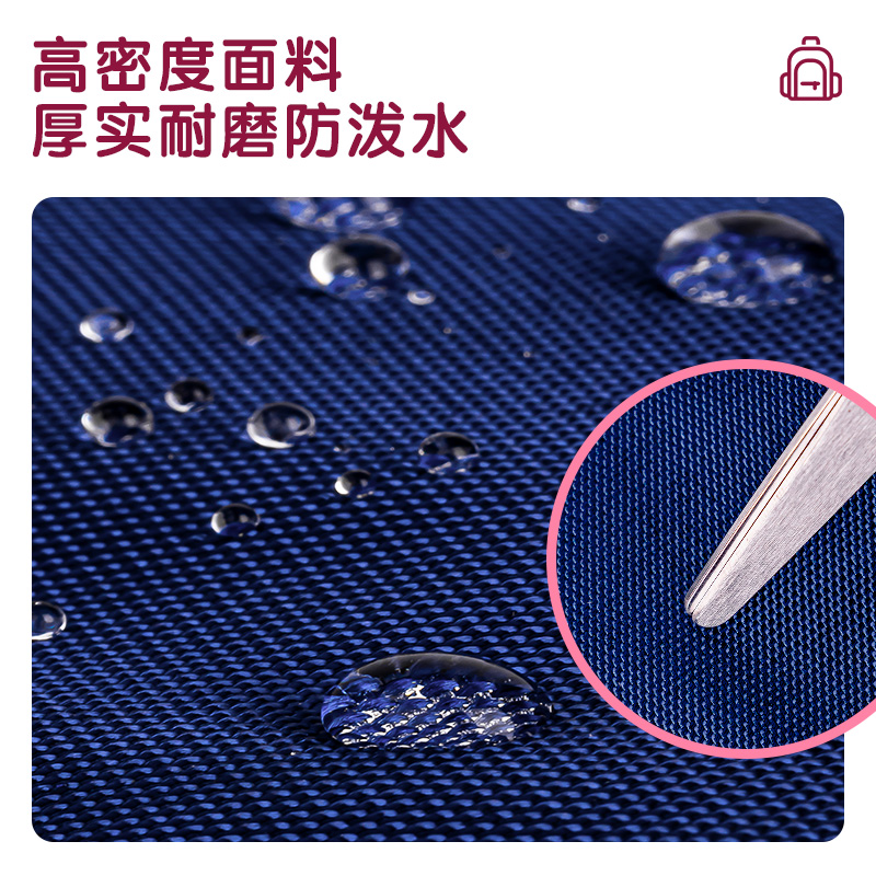 得力BB115前袋風琴頁簡約2210系列藍學生書包(藍)(個)