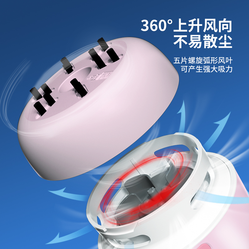 得力TQ101桌面清潔器(粉)(盒)