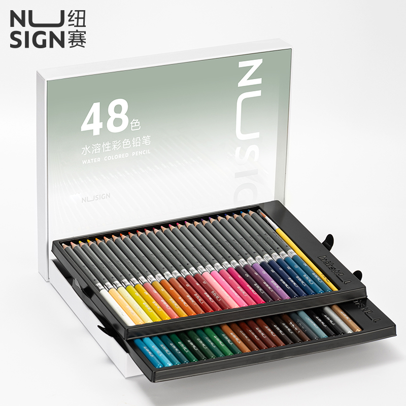 紐賽NS731-48紐賽水溶性彩鉛(混)(48色/盒)