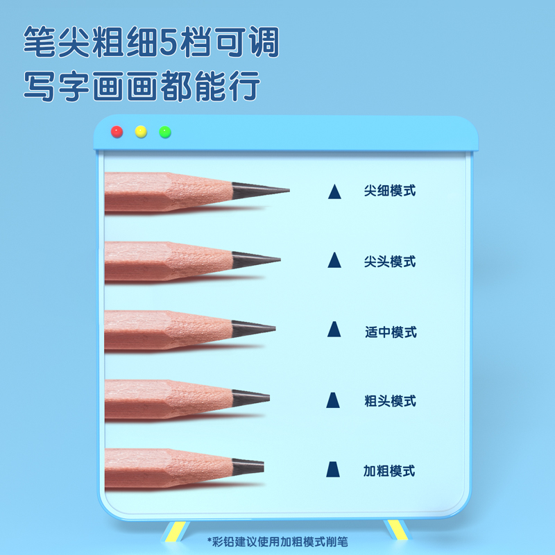 得力VA8-1全自動(dòng)削筆機(jī)萌咿款(藍(lán)色)(個(gè))
