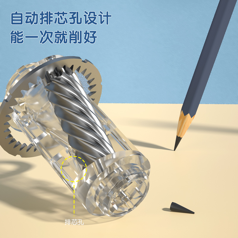 得力VA8-1全自動(dòng)削筆機(jī)萌咿款(藍(lán)色)(個(gè))