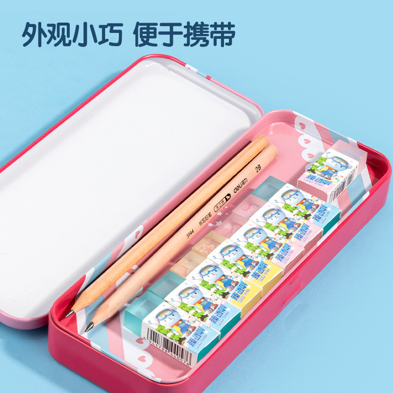 得力VP139_卡通臻透明橡皮擦(小)(混)(塊)