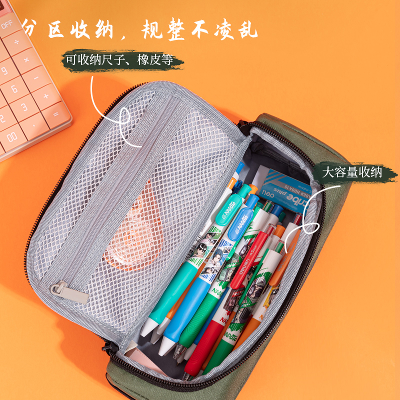 得力BC193火影忍者復(fù)合式多用途筆袋(混)(個(gè))