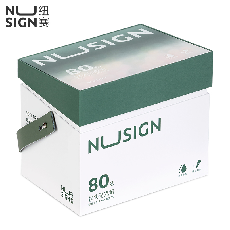 紐賽NS736-80_紐賽酒精性軟頭馬克筆(混)(80色/盒)
