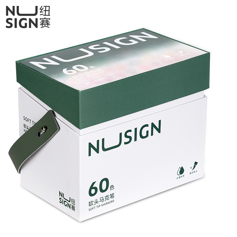 紐賽NS736-60_紐賽酒精性軟頭馬克筆(混)(60色/盒)